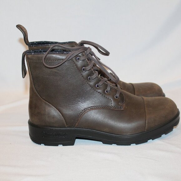BLUNDSTONE WOMEN'S 1935 LACE UP LEATHER BOOTS ANTIQUE‎ BROWN - Picture 2 of 10